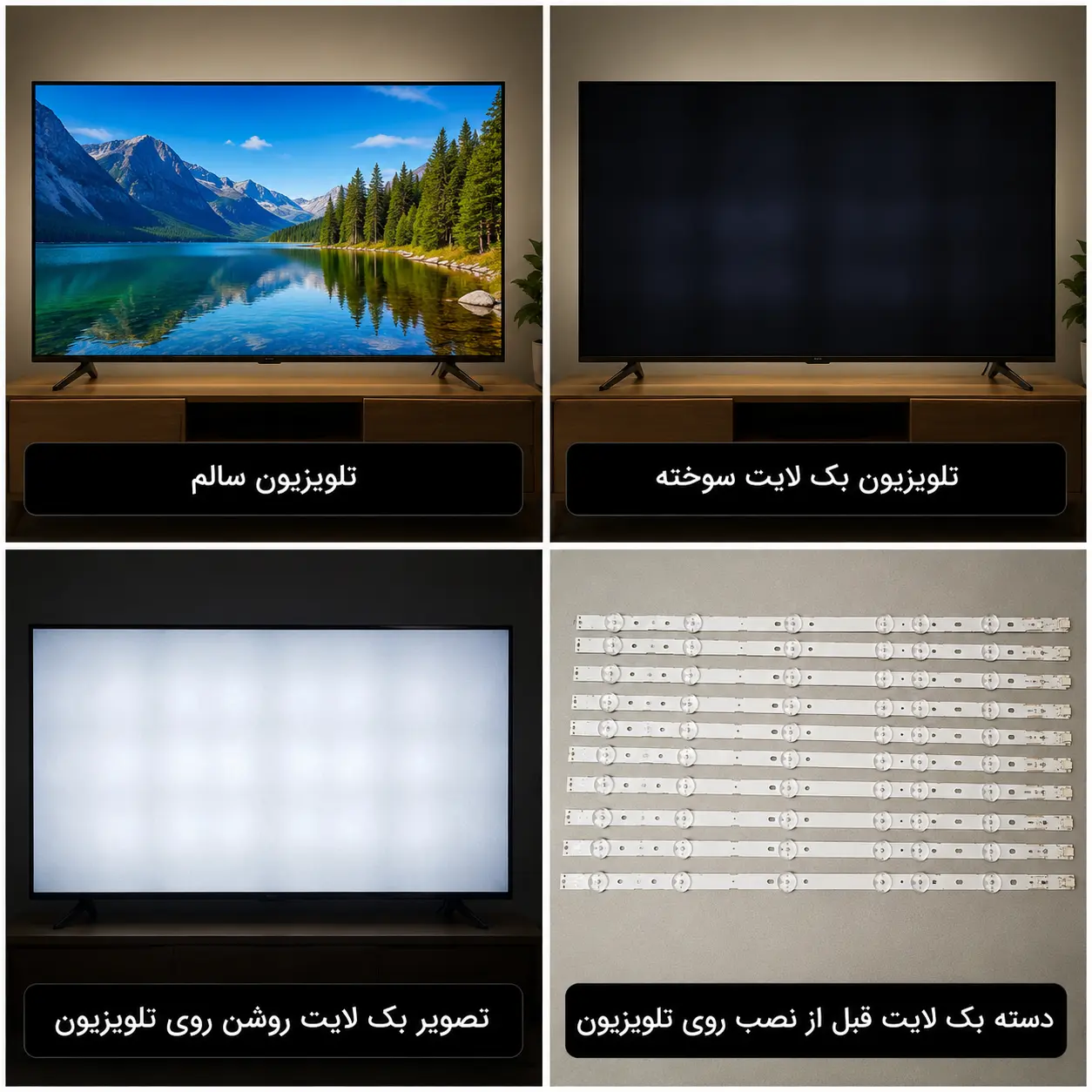 بک لایت تلویزیون